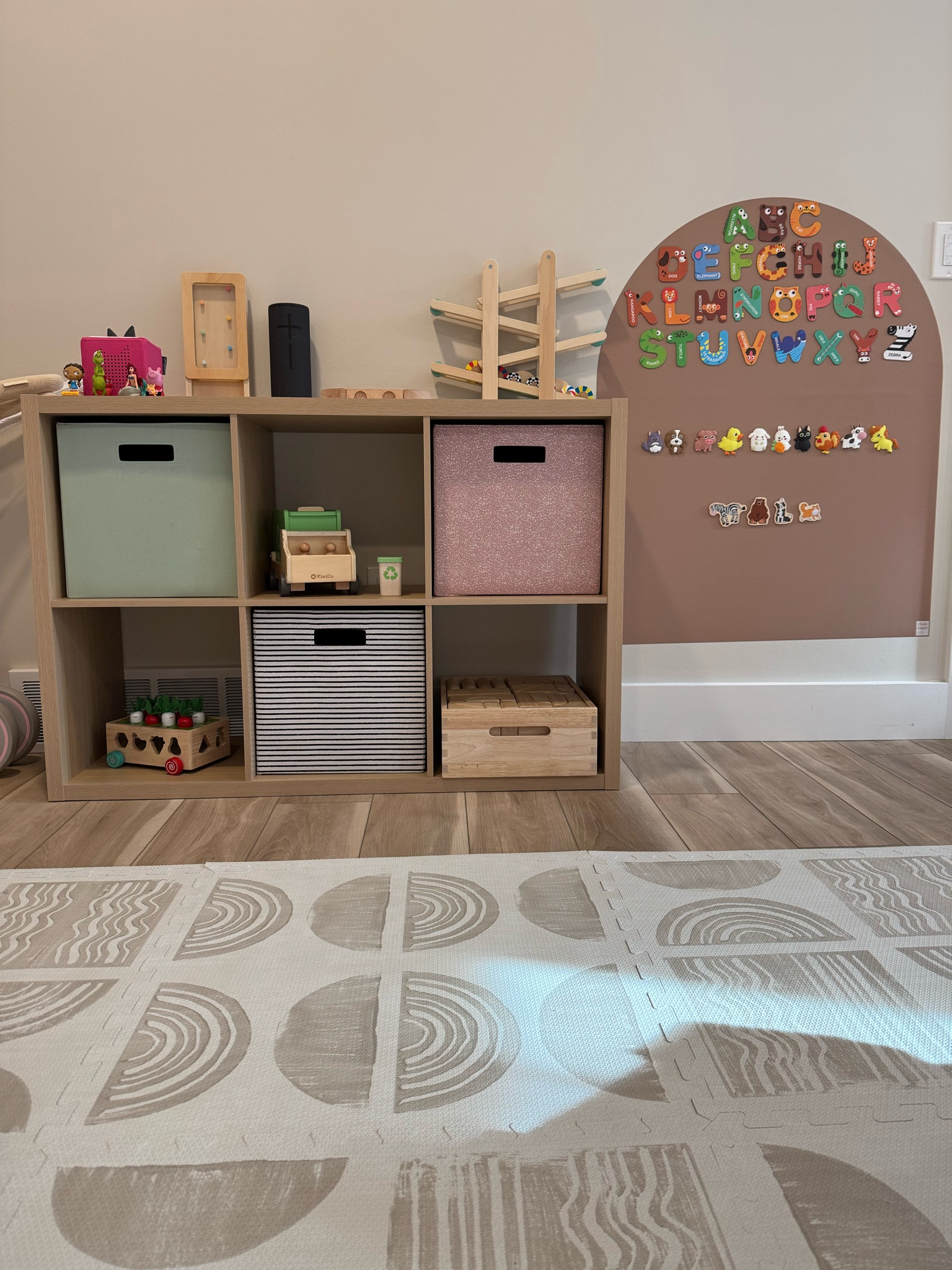 Always making small updates to our toddlers playroom to make it more functional! We swapped out our old storage system for this cube system from @target! 

#playroom #playroomstorage #toddlerspace #playroominspo #playroomvibes #organization #montessorilearning #montessori #targetfinds #targetdeals #targetstyle

#LTKHome #LTKBaby #LTKKids