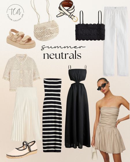 Summer neutrals I'm adding to cart! 

Summer dress / linen pants / straw sandal / platform sandal / crochet top / midi skirt / summer bag / vacation dress 

#LTKSeasonal #LTKstyletip #LTKfindsunder100