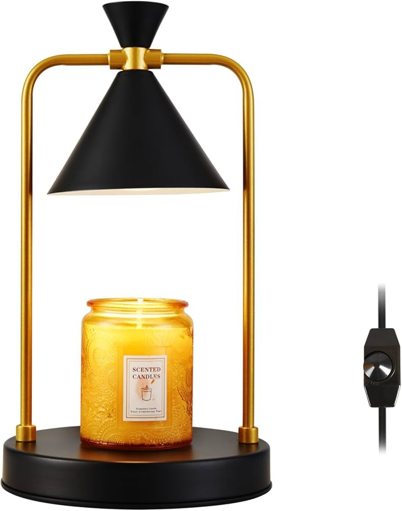 Candle Warmer Lamp, Electric Candle Warmer Dimmable, Candle Lamp Compatible with Small & Large Ca... | Amazon (US)