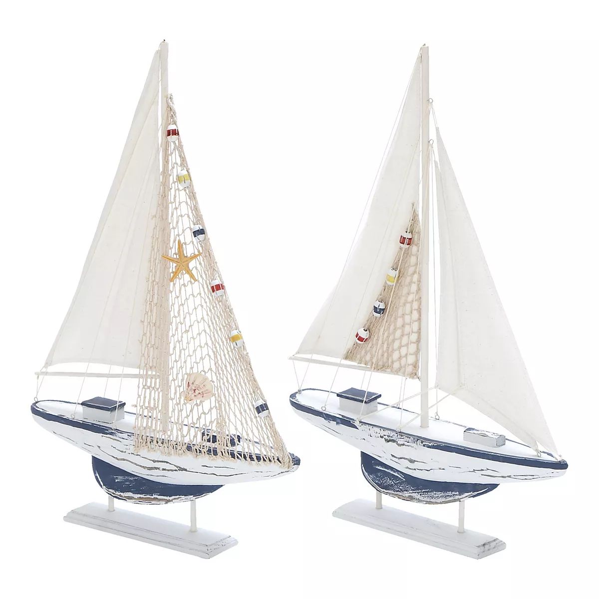 Stella & Eve Coastal Sailing Boat Sculpture Floor Decor 2-piece Set | Kohl's