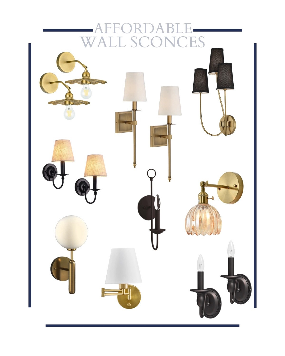 Affordable and stylish wall sconces for the win! Designer look without the designer price!

#LTKHome #LTKFindsUnder100
