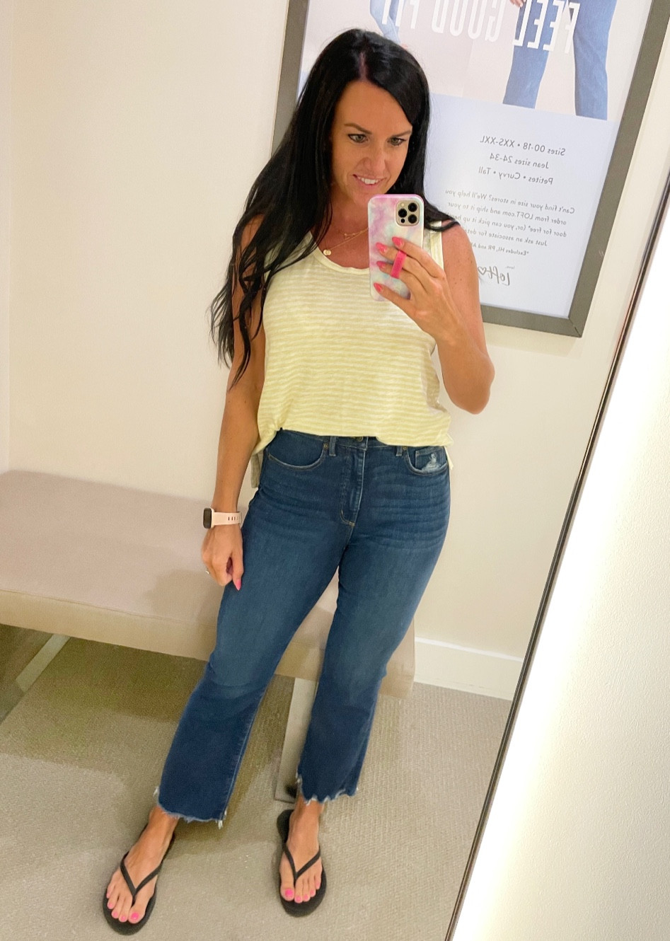 Loft Kick crop denim! LOVE😍 Fits TTS— in my normal size 4/27.

#LTKFindsUnder50 #LTKSaleAlert