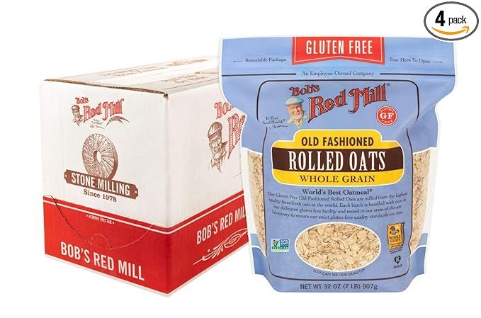 Bob's Red Mill Gluten Free Old Fashion Rolled Oats, 32-ounce (Pack of 4) | Amazon (US)