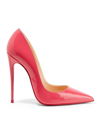 Christian Louboutin - So Kate 120 Patent-leather Pumps - Pink | NET-A-PORTER (US)