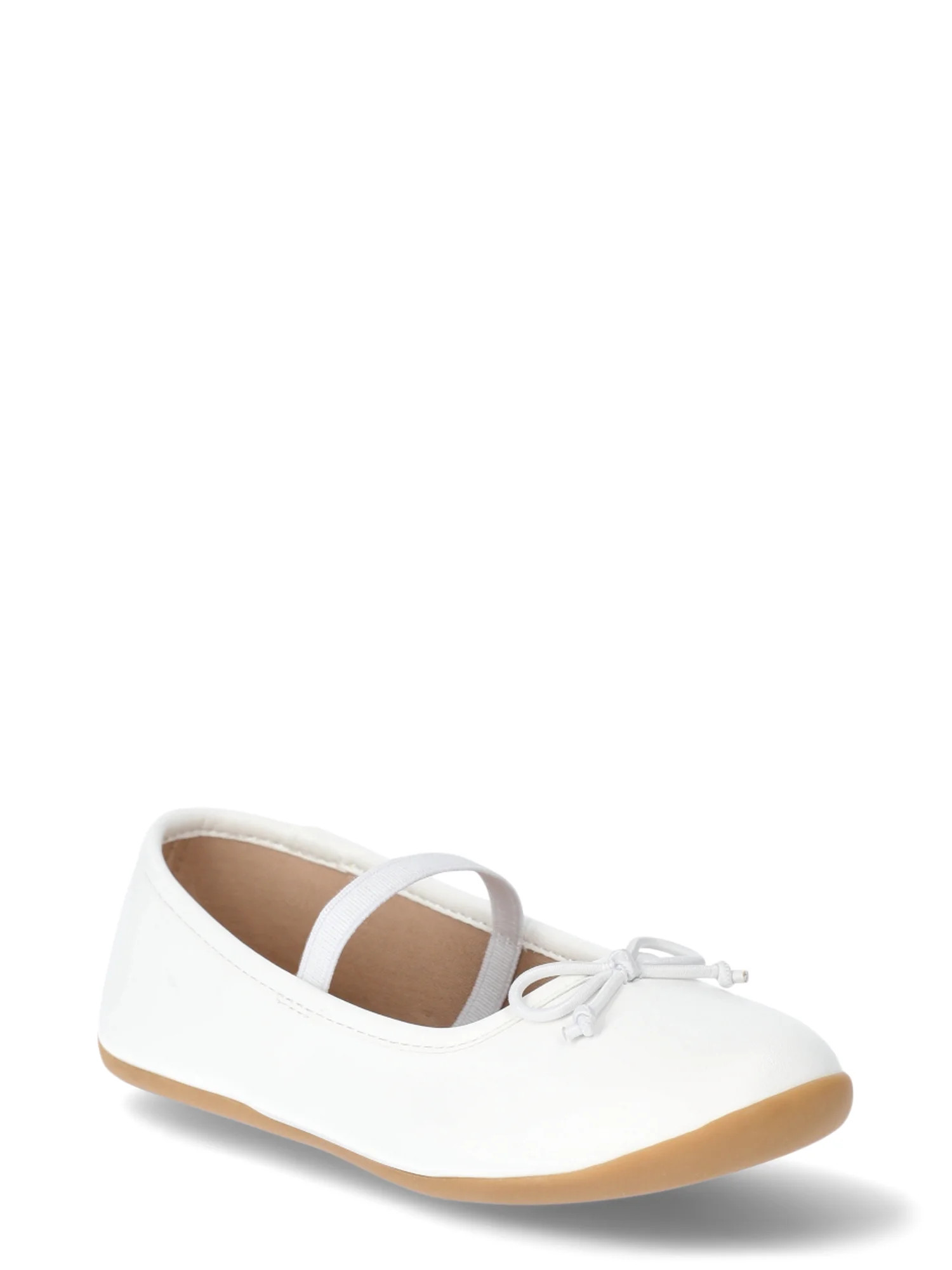 Wonder Nation Toddler Girls Bow Ballet Flat Shoes | Walmart (US)