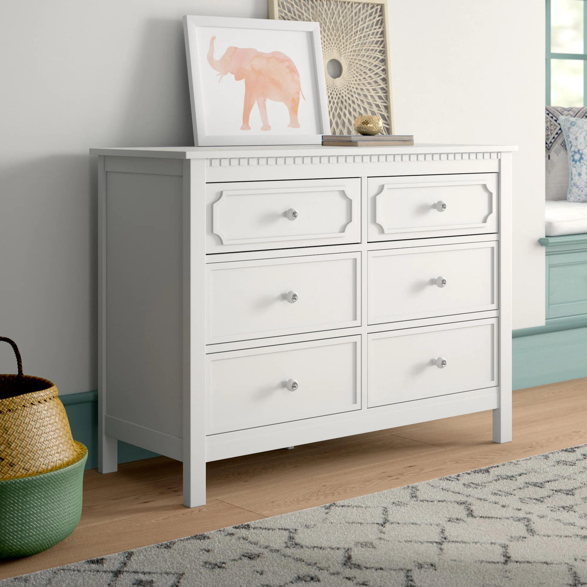 Nekoma 45'' Wide 6 - Drawer Double Dresser | Wayfair North America