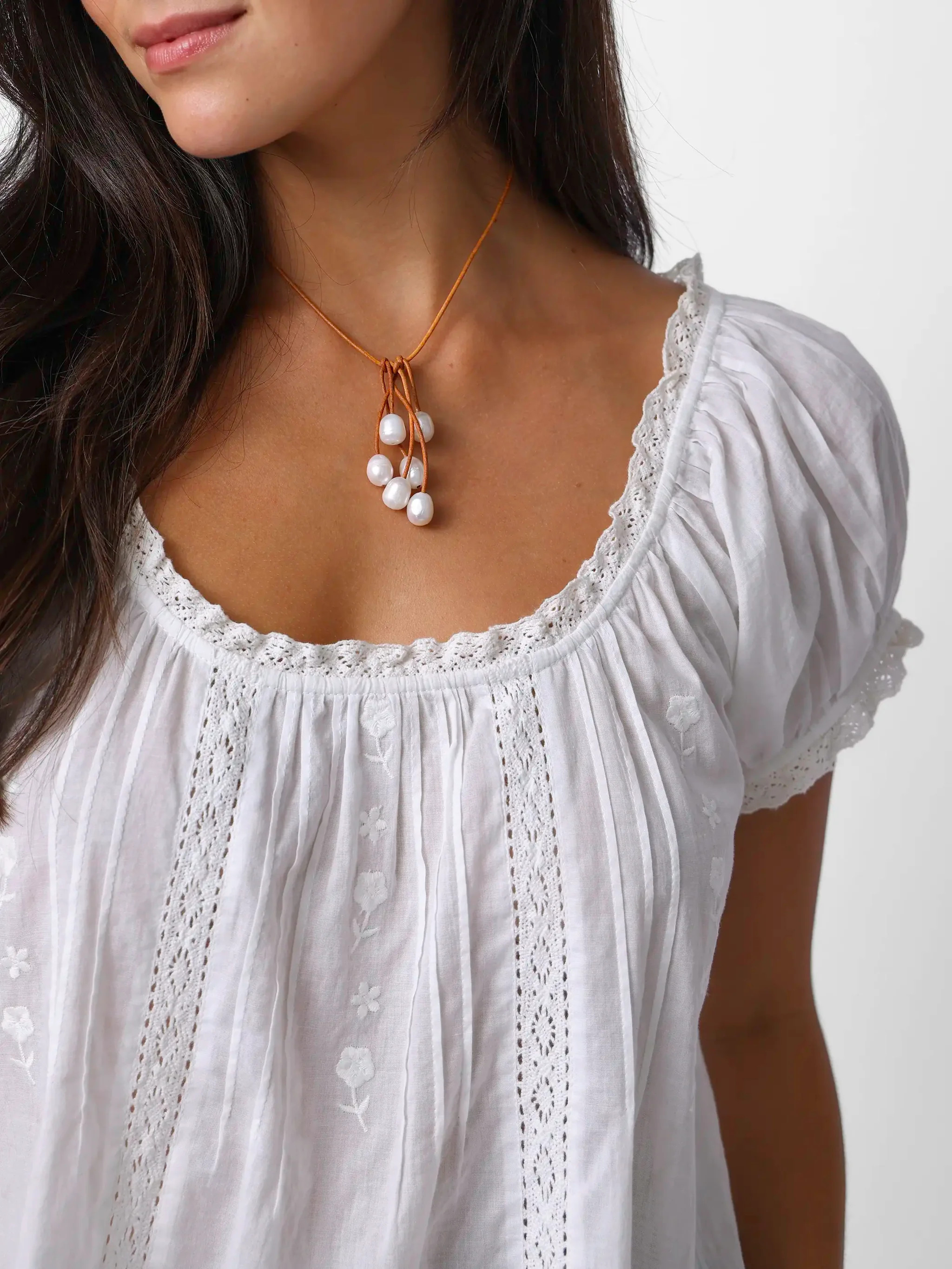 Sweet Nothings Embroidered Cotton Top | Natural Life