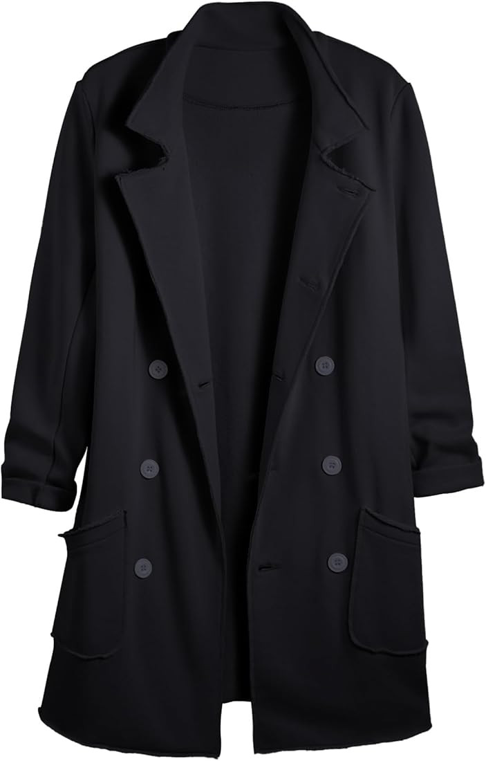 Ainangua Tipperary Trench Coat Women Double Breasted Lapel Long Coat Winter Fall Fashion Fleece J... | Amazon (US)