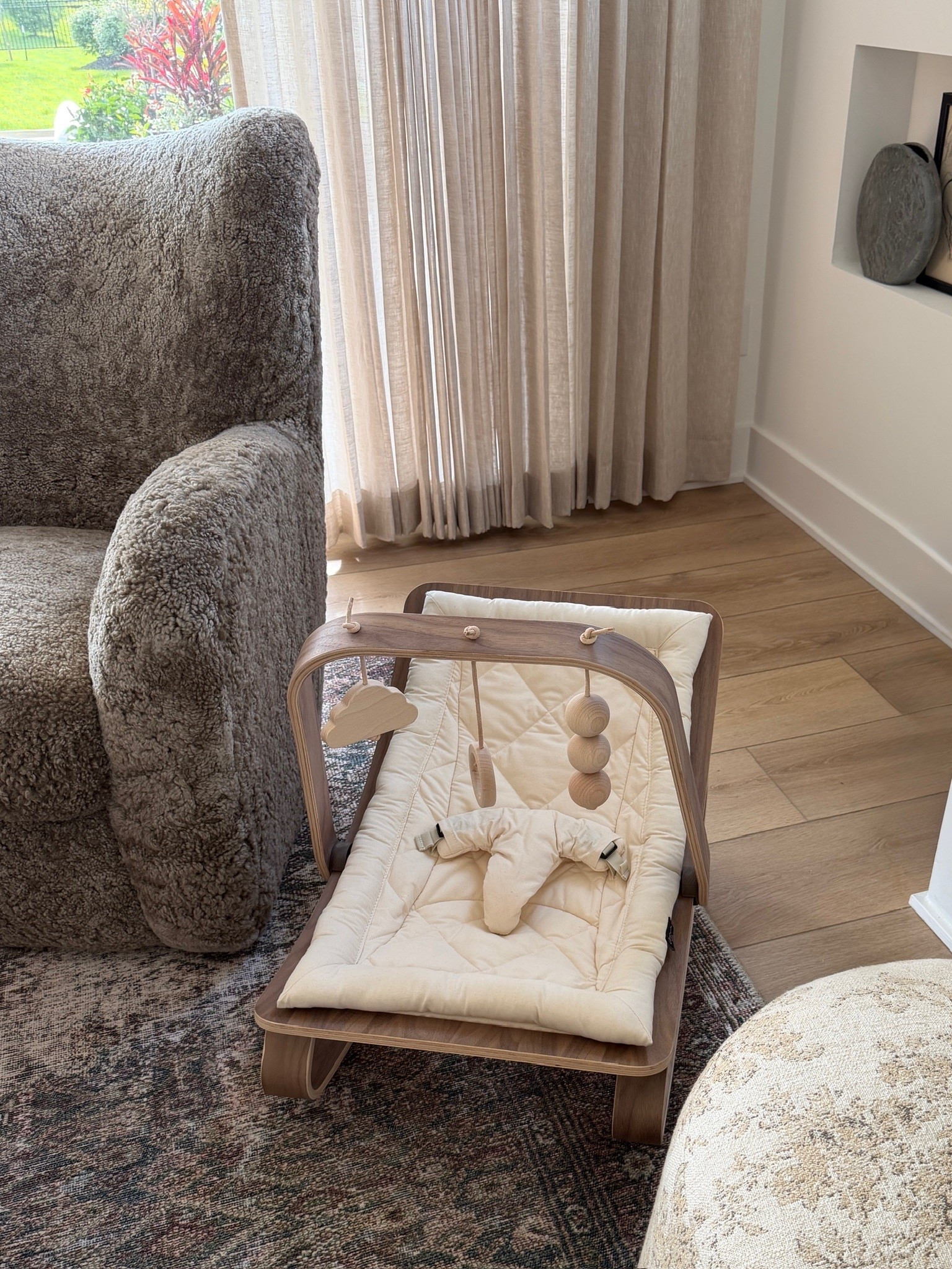 Rug is color moss/salmon and we have size 10x14. Bouncer is the Charlie Crane Paris Beech Wood LEVO with the organic milk cushion (linked similar)! #kathleenpost

Home decor, home furniture, home finishings, baby items

#LTKBaby #LTKHome