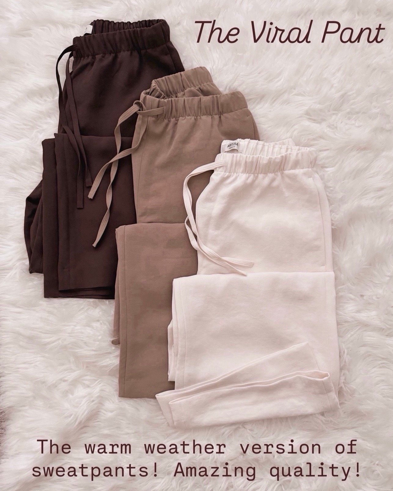 I keep reaching for these because they're the perfect weight for spring and summer.

viral pants, lightweight sweatpants, casual joggers, neutral loungewear, comfortable pants, athleisure outfit, spring essentials, soft fabric pants, drawstring sweatpants, cozy casual wear, weekend outfit, lounge pants, elastic waist pants, casual chic style, comfortable fashion finds

#LTKOver40 #LTKWorkwear #LTKTravel