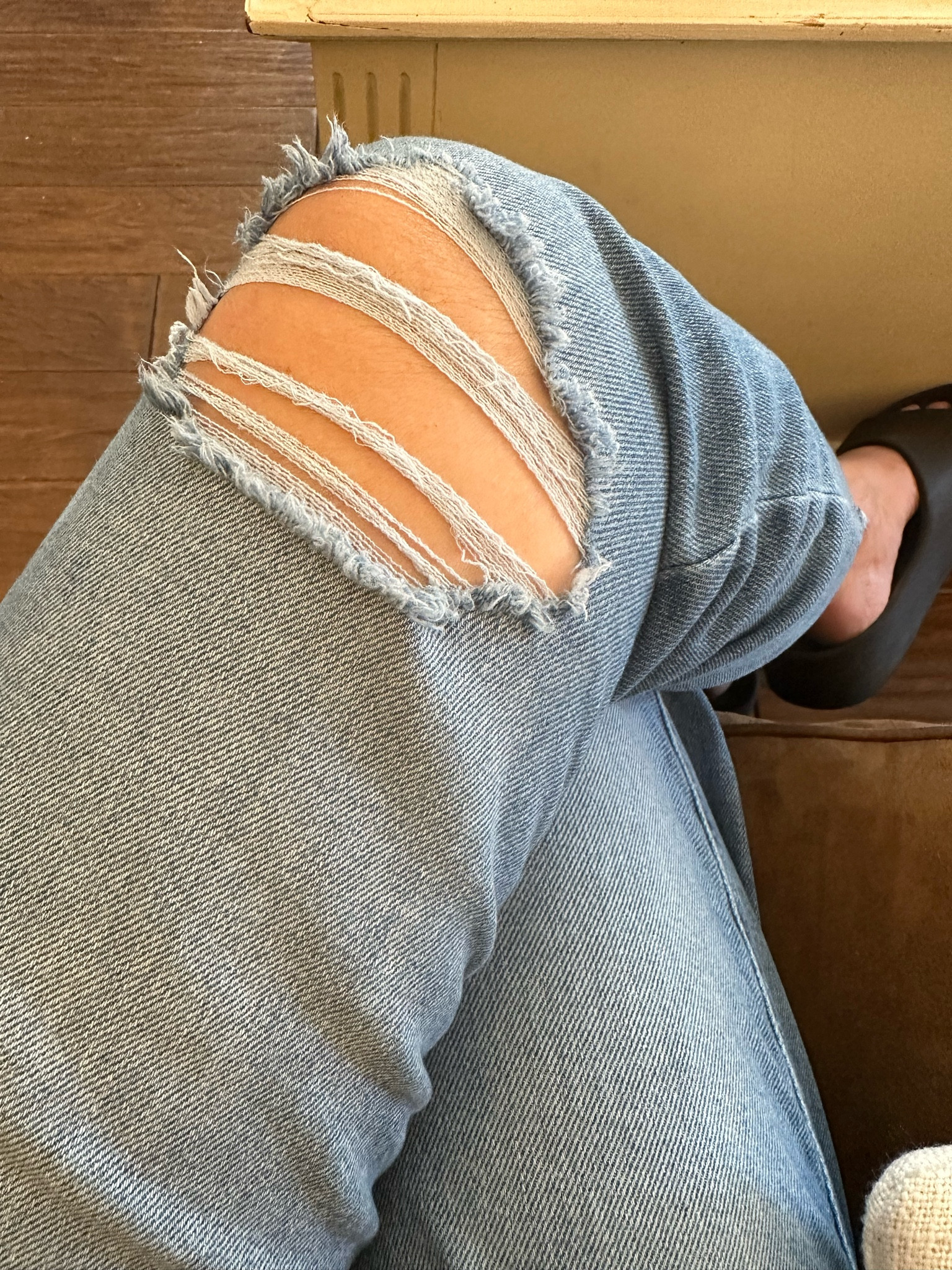 Am I too old to wear distressed jeans? Who cares, I feel fantastic in them! 

#LTKover40 #LTKstyletip #LTKfindsunder50