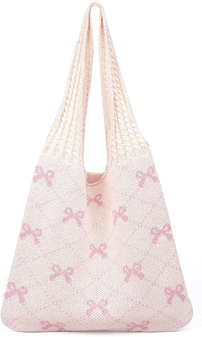 Crochet Hobo Tote Bag for Women, Cute Knitted Summer Beach Bag, Large Shoulder Boho Handbags, Wov... | Amazon (US)
