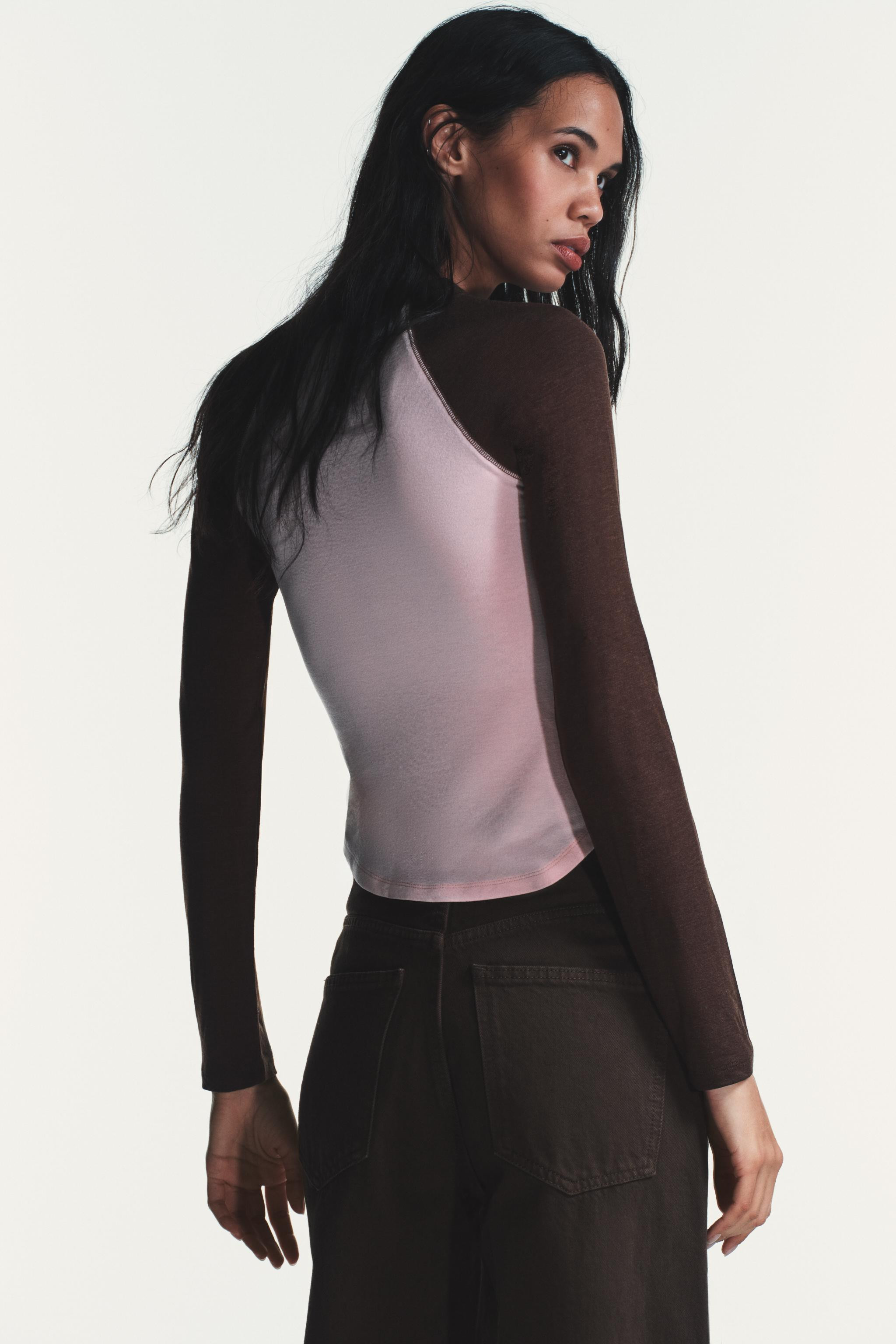 CONTRAST RAGLAN SLEEVE T-SHIRT | Zara AU