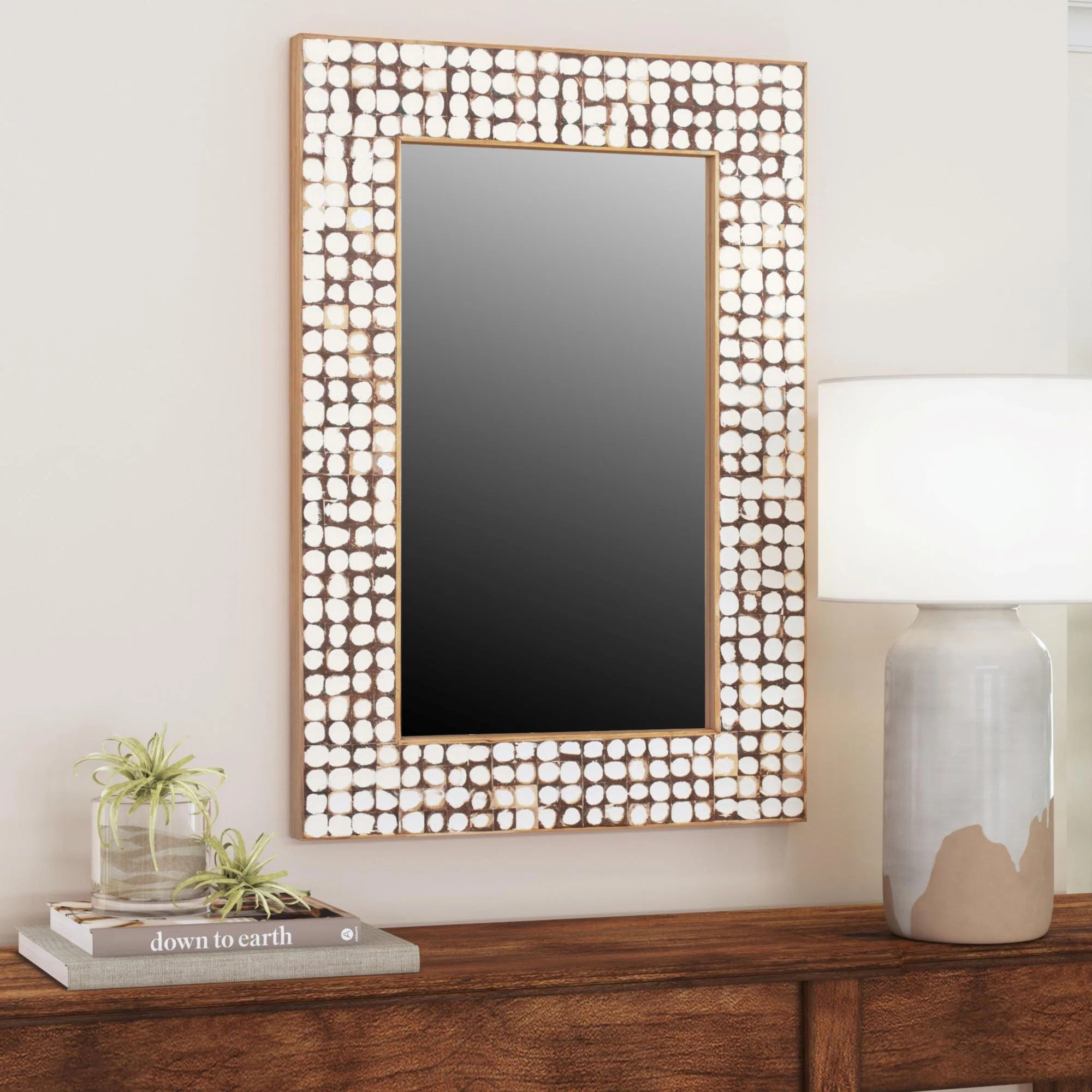 Beachcrest Home™ Abbie Rectangular Coconut Shell Mirror | Wayfair | Wayfair North America