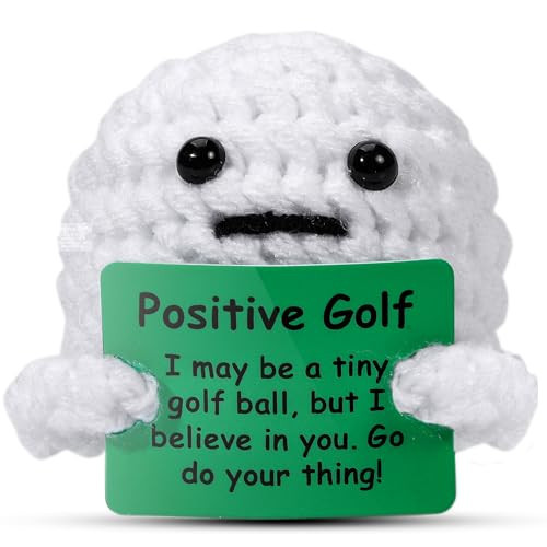 AICase Golf Gifts Funny Positive Golf Ball Crochet Gag Gift Ideas, Emotional Support Presents for Men, Women, Golfers, Dad, Fathers, Coworkers, Friends, Christmas, Birthday | Amazon (US)