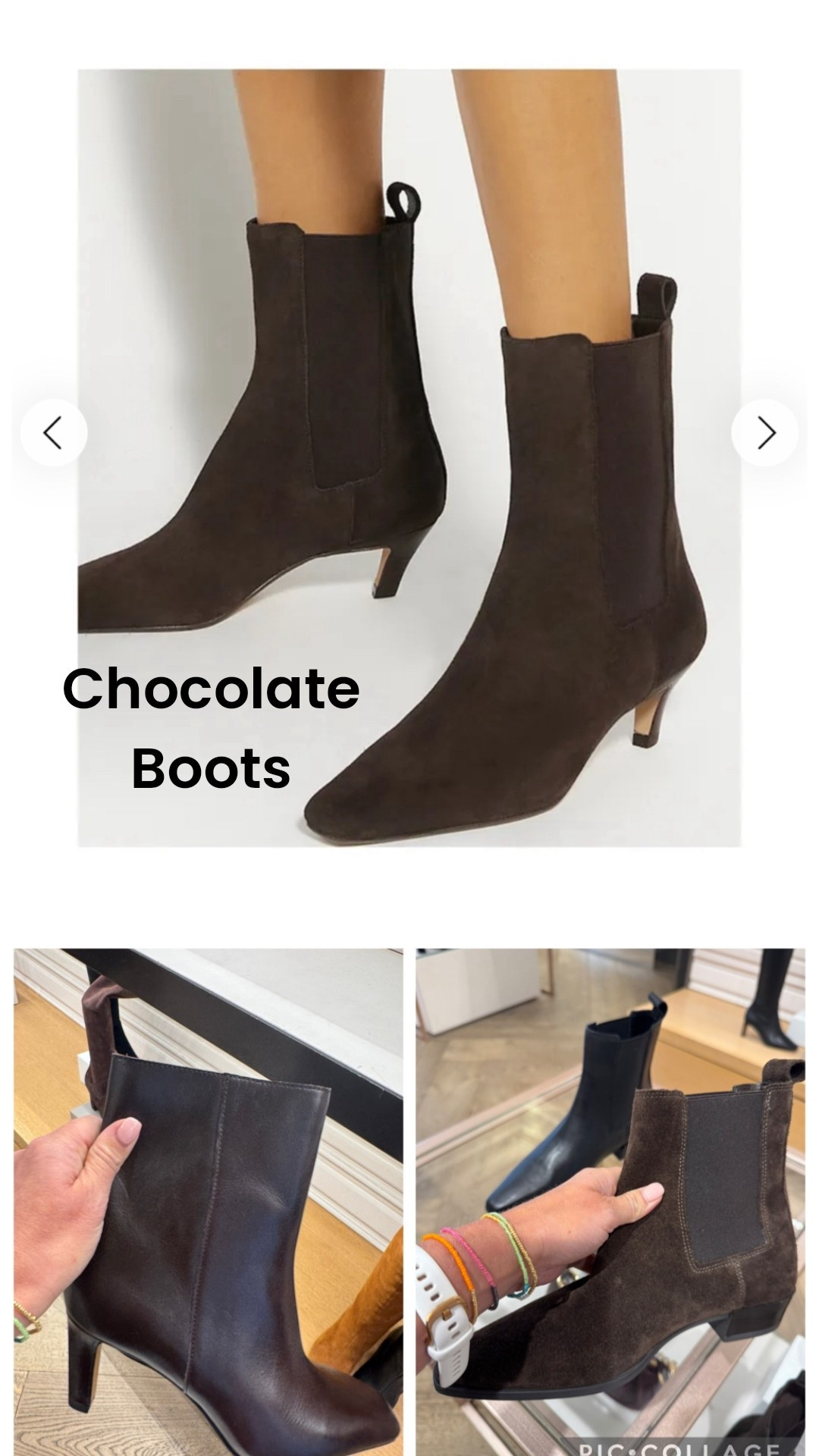A few different options of chocolate boots 

I bought the top pair for lots of clients last year and they’re back 🙌🙌

Often a much better choice than a black boot which doesn’t look great with navy and can be too harsh against lighter denim etc. 

Boots
Chocolate 
Autumn footwear 

#LTKshoes #LTKuk #LTKautumn