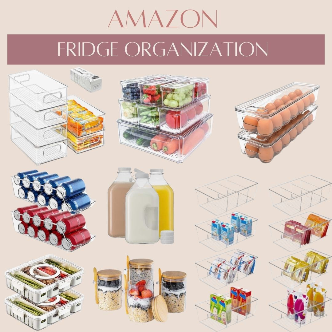 Amazon fridge organization! These containers make my fridge look so pretty and clean! #organization #home #storage #declutter 

#LTKHome #LTKfoodie #LTKKids