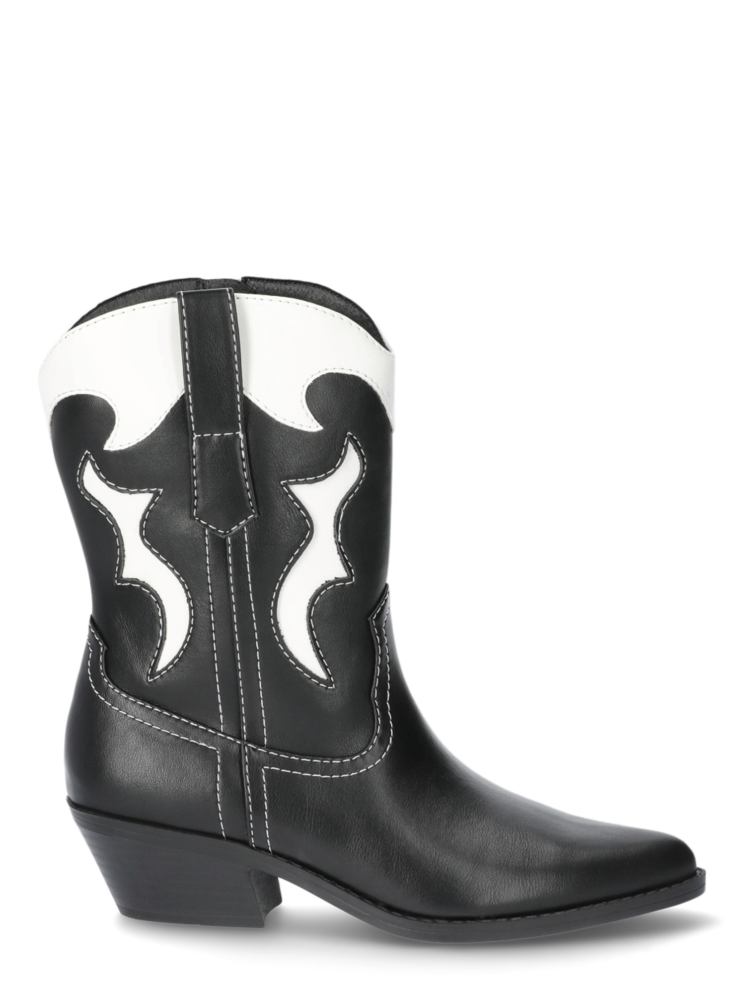 No Boundaries Women's Short Western Boot - Walmart Western Boot, Street Style Boots, Casual Fashion | Walmart (US)