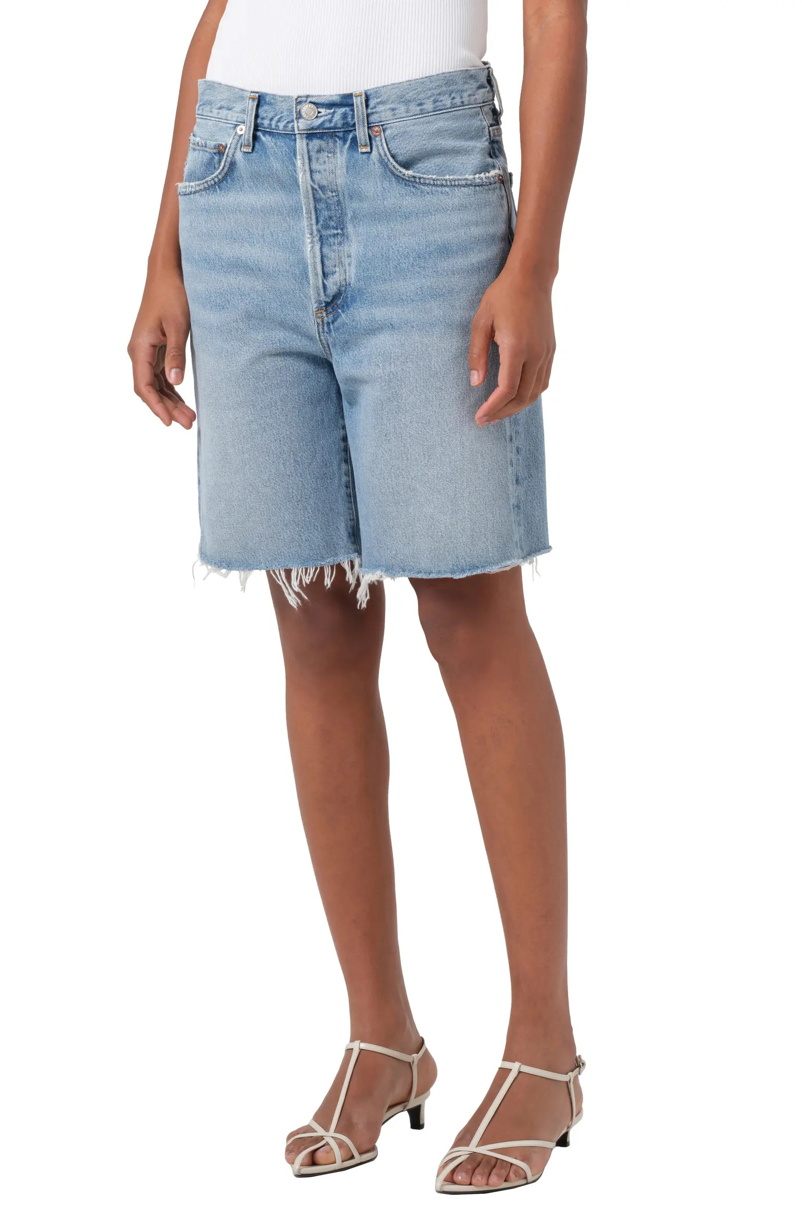'90s Long Cutoff Denim Shorts | Nordstrom