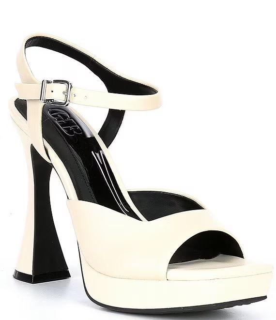 Super-Model Leather Square Toe Platform Sandals | Dillard's