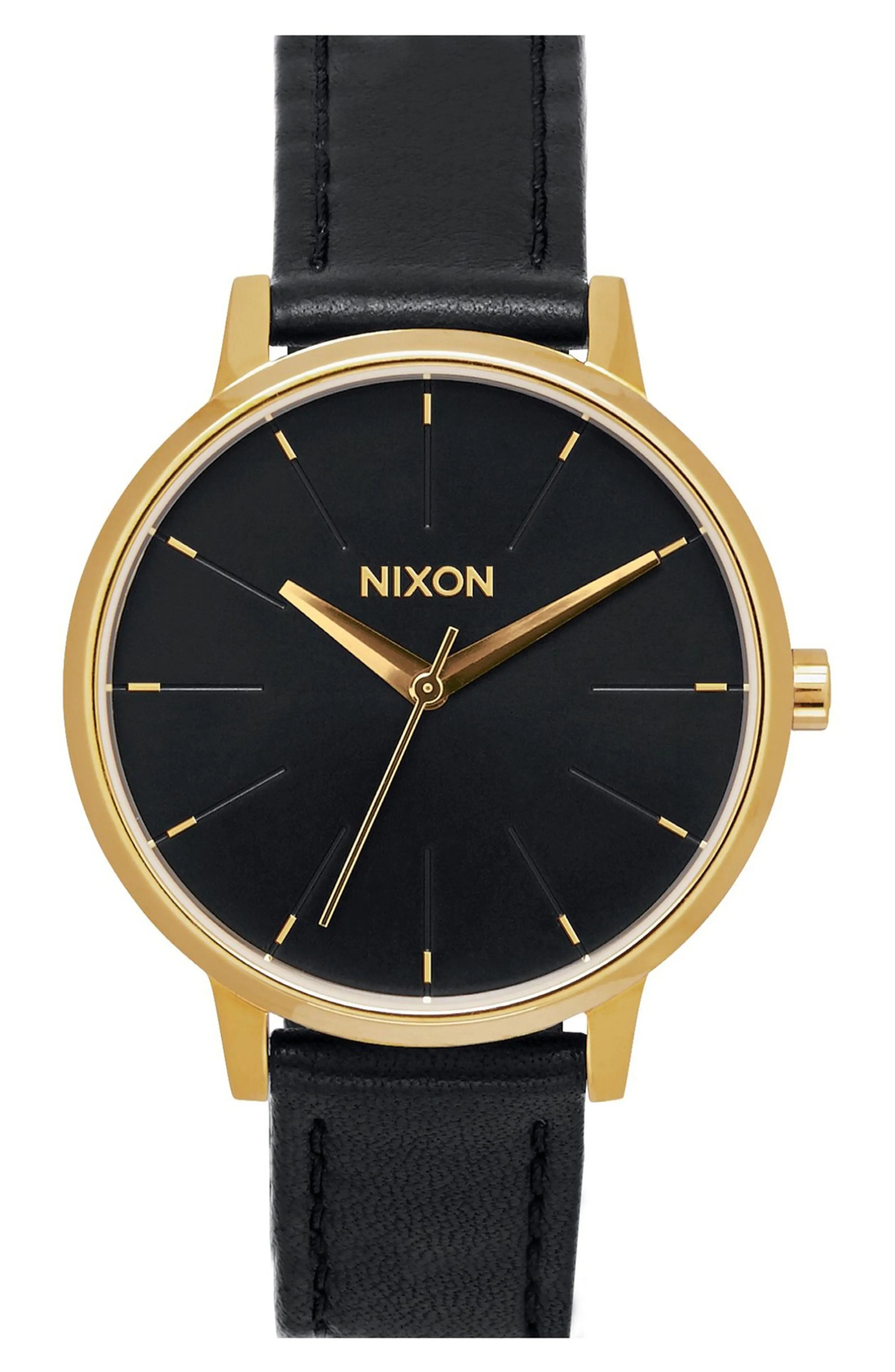 'The Kensington' Leather Strap Watch, 37mm | Nordstrom