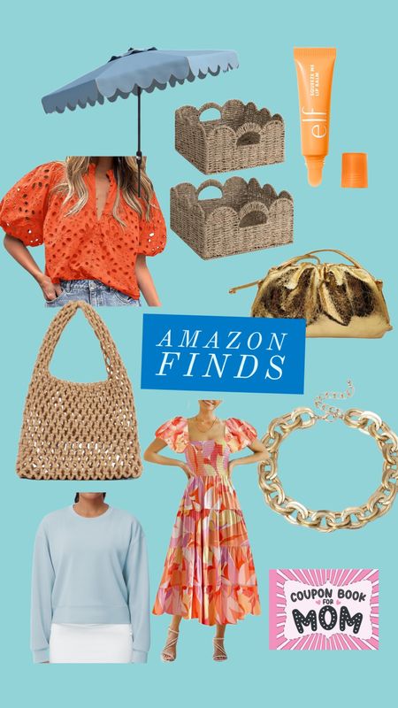 Orange top
Scalloped Baskets
Raffia Bag
Gold chunky necklace
Gold clutch
Elf lip balm
White tshirt 

#LTKVideo #LTKfindsunder50 #LTKstyletip