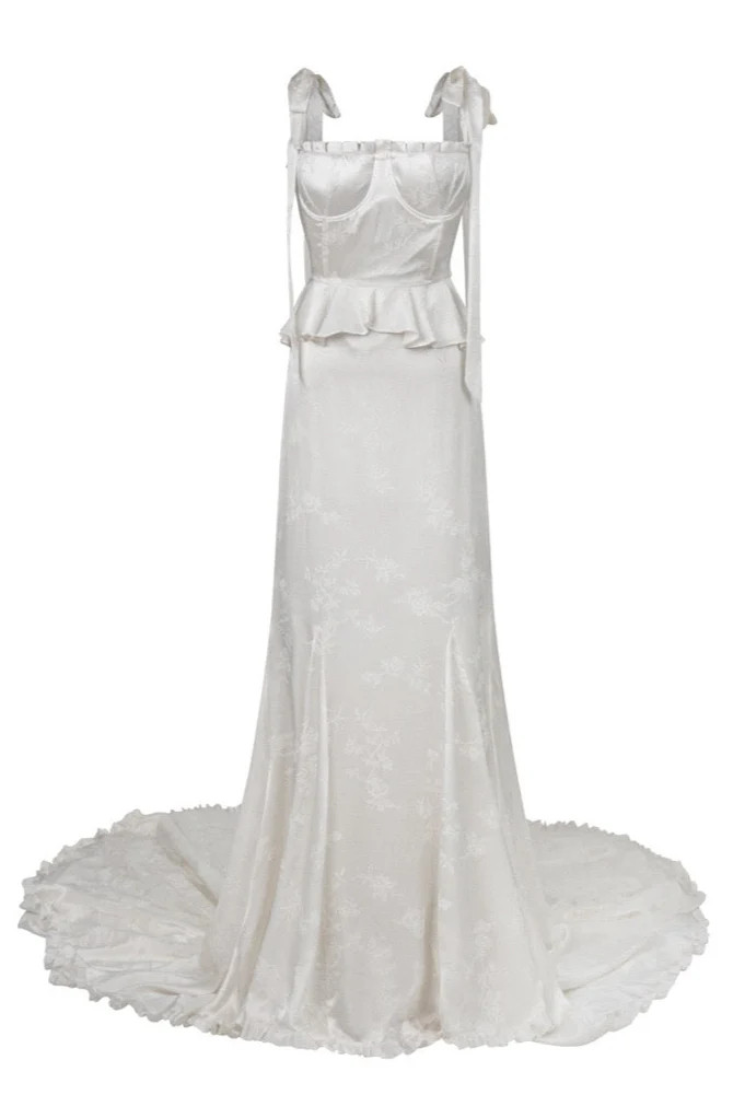 Lottie Silk Corset Bridal Gown | Over The Moon