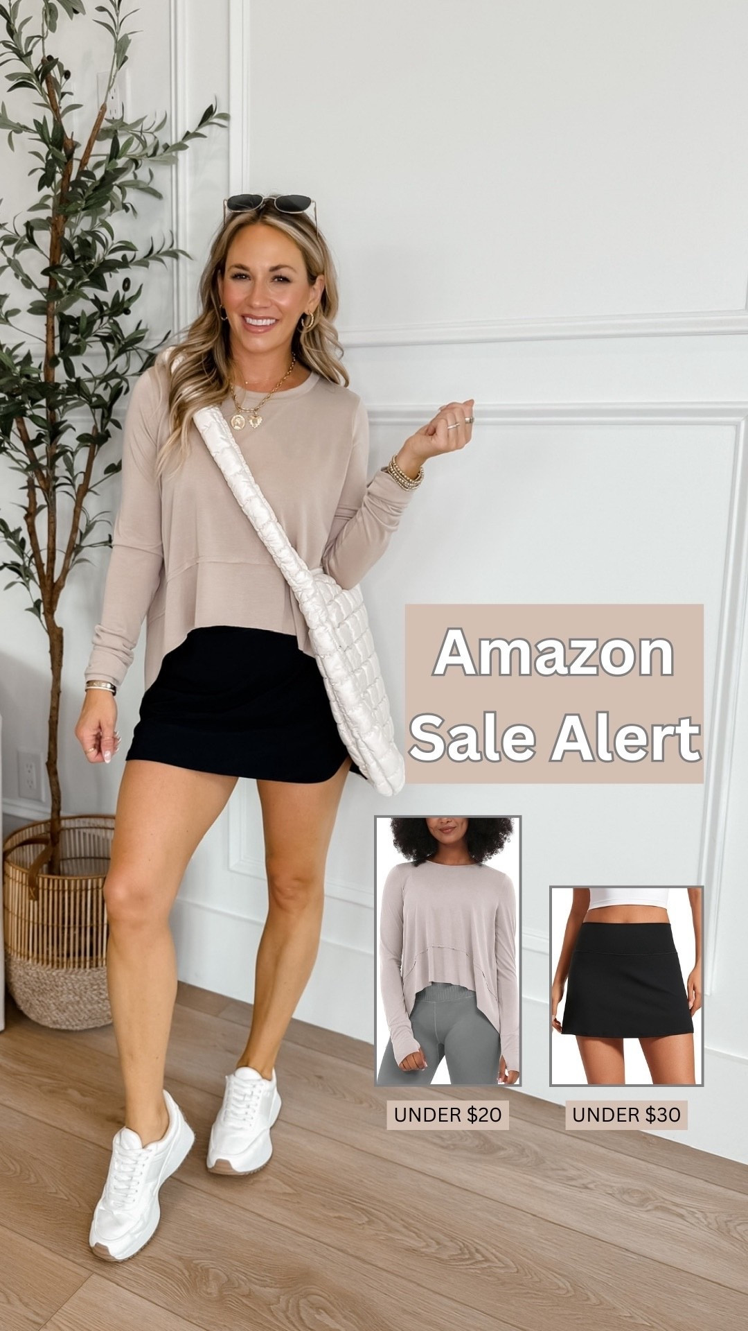 Amazon Active Outfit! // I’m 5’3 and wearing a size small in top xs skirt!