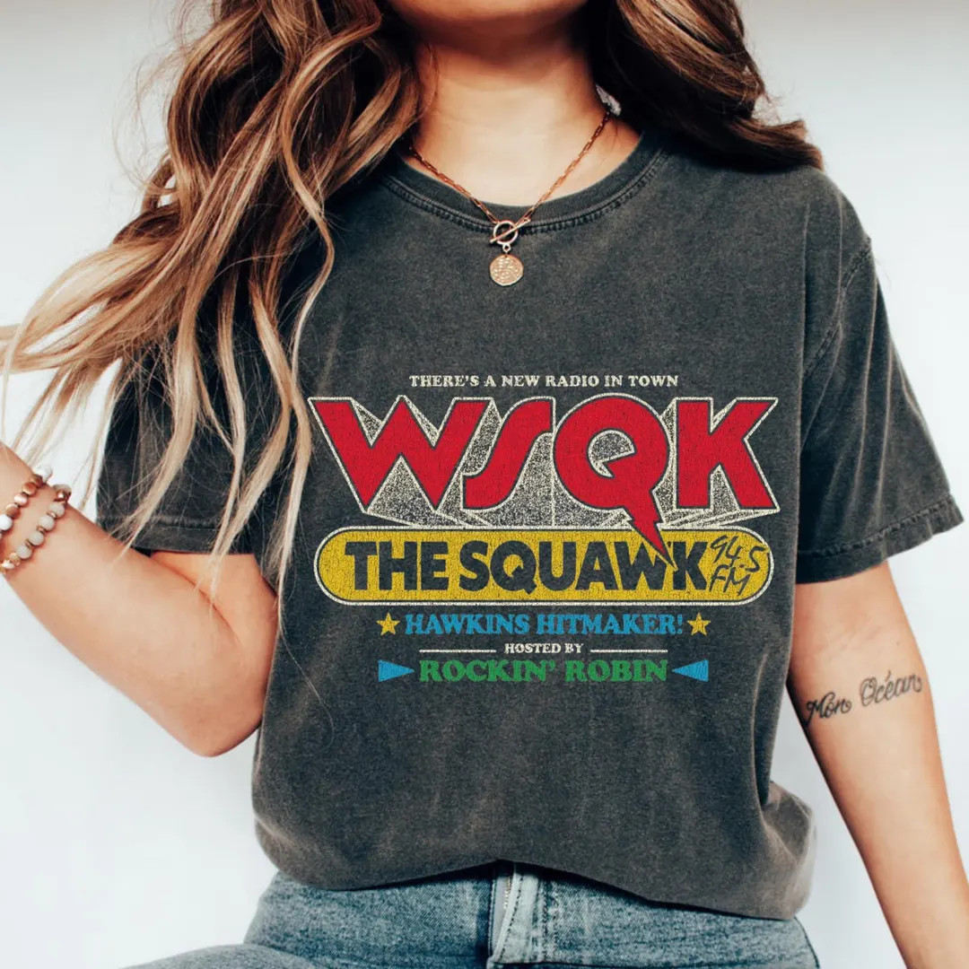Vintage Stranger WSQK the Squawk 94.5 FM Radio Sweatshirt, WSQK Sweatshirt, Wsqk Shirt, Vintage S... | Etsy (US)