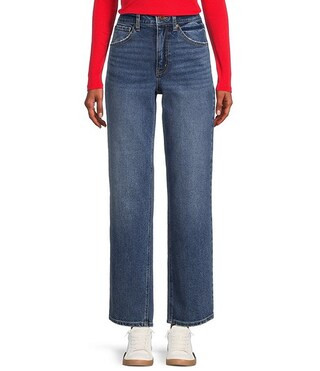 High Rise Ankle Crop Straight Jeans | Dillard's | Dillard's