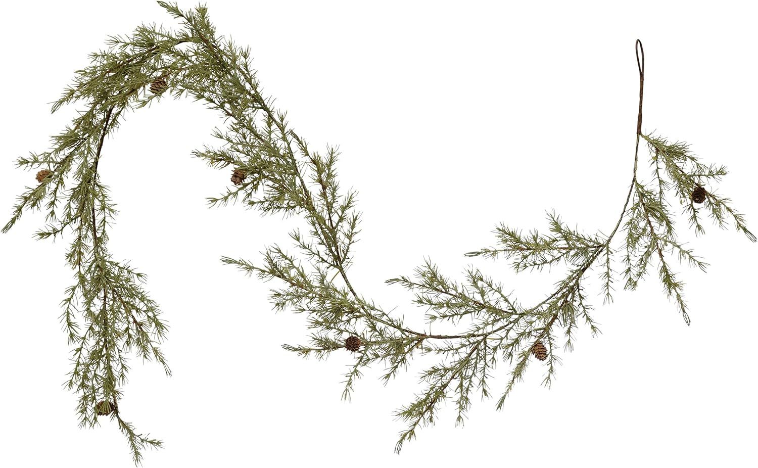 Creative Co-Op 84" L Faux Atlas Cedar w/Pinecones Garlands, Multi | Amazon (US)