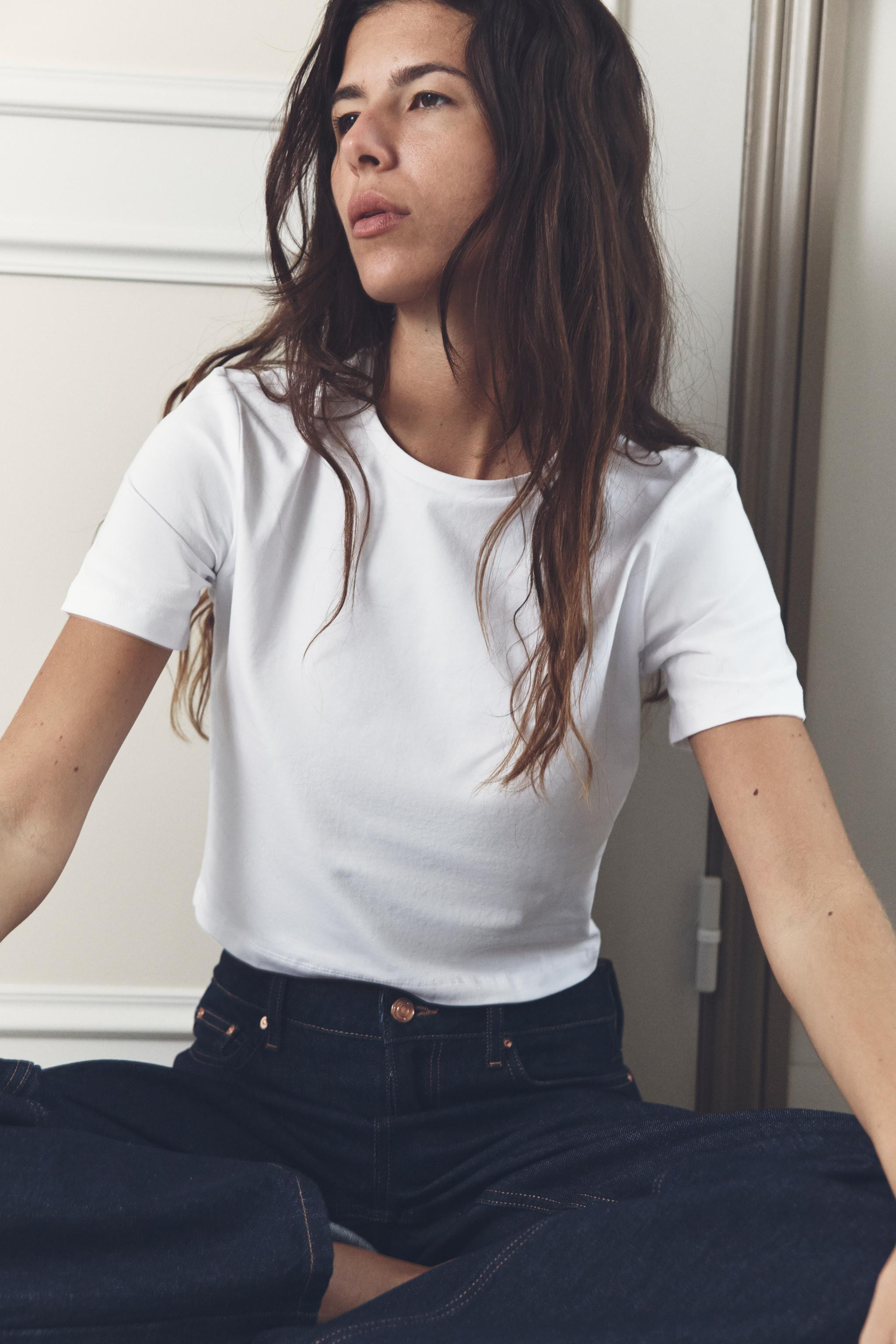 CROPPED STRETCH T-SHIRT | Zara US