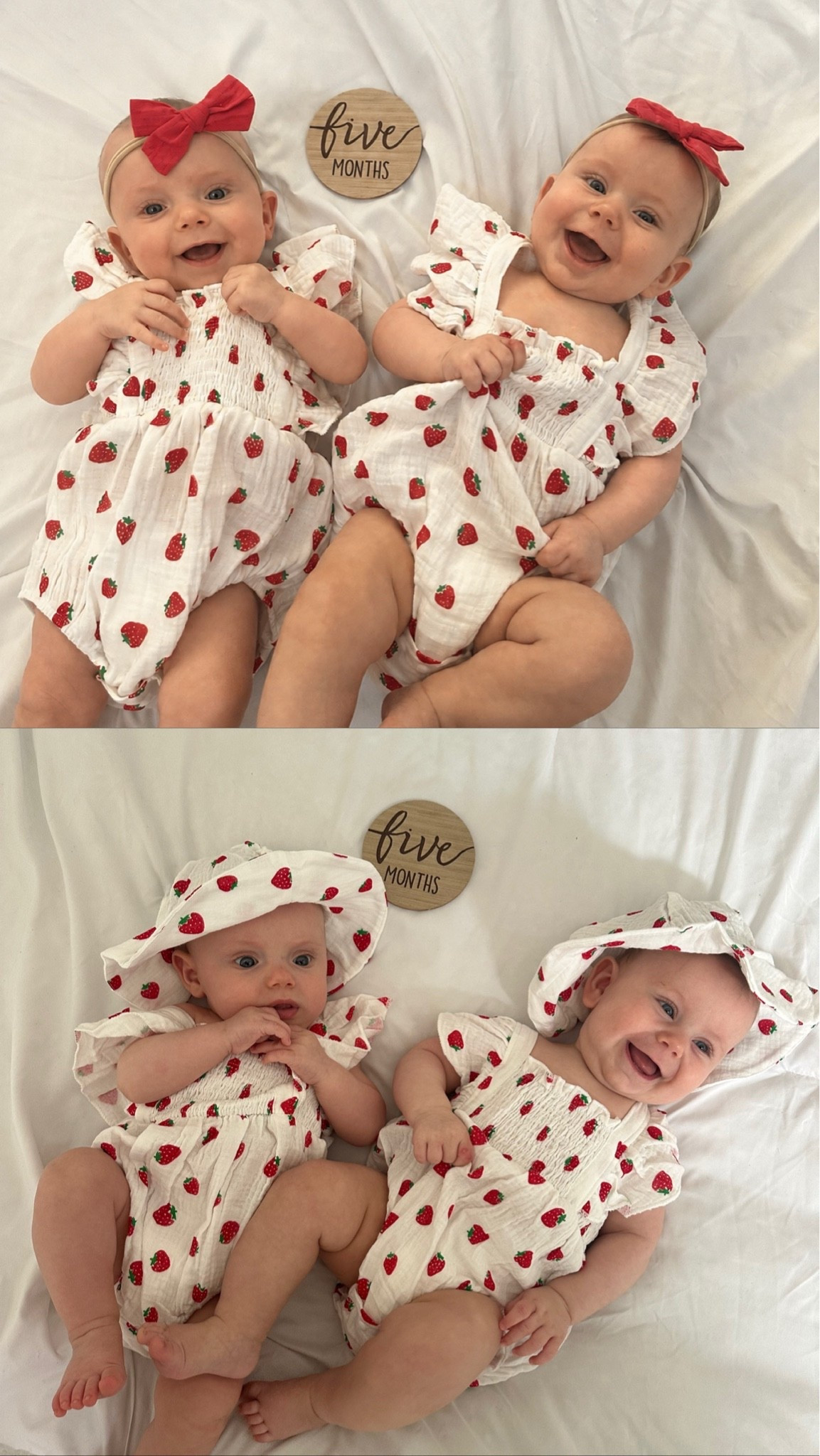 Baby girl outfits | twin girl outfits | baby girl 5 month milestone photo outfit ideas

#LTKmomlife #LTKBaby #LTKBump