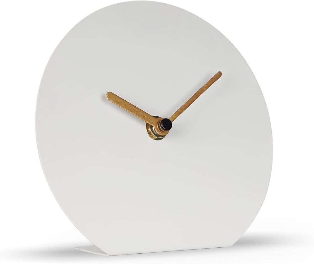 Amazon.com: SOFFEE DESIGN 6'' One-Piece Table Clocks Without Scale Modern Minimalist Style Decora... | Amazon (US)