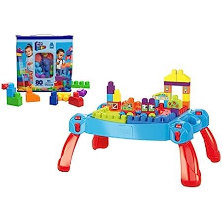 MEGA Bloks Building Blocks Toddler Toys Activity Table with Built-In Storage Build 'n Learn Table... | Amazon (US)