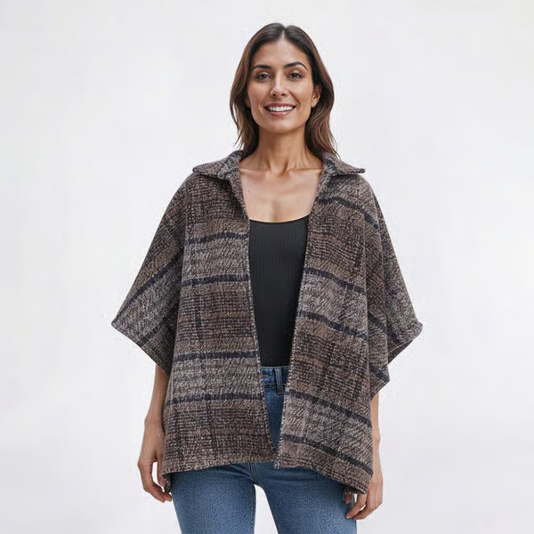 Womens Vince Camuto Plaid Tweed Shaket | Boscov's Department Stores