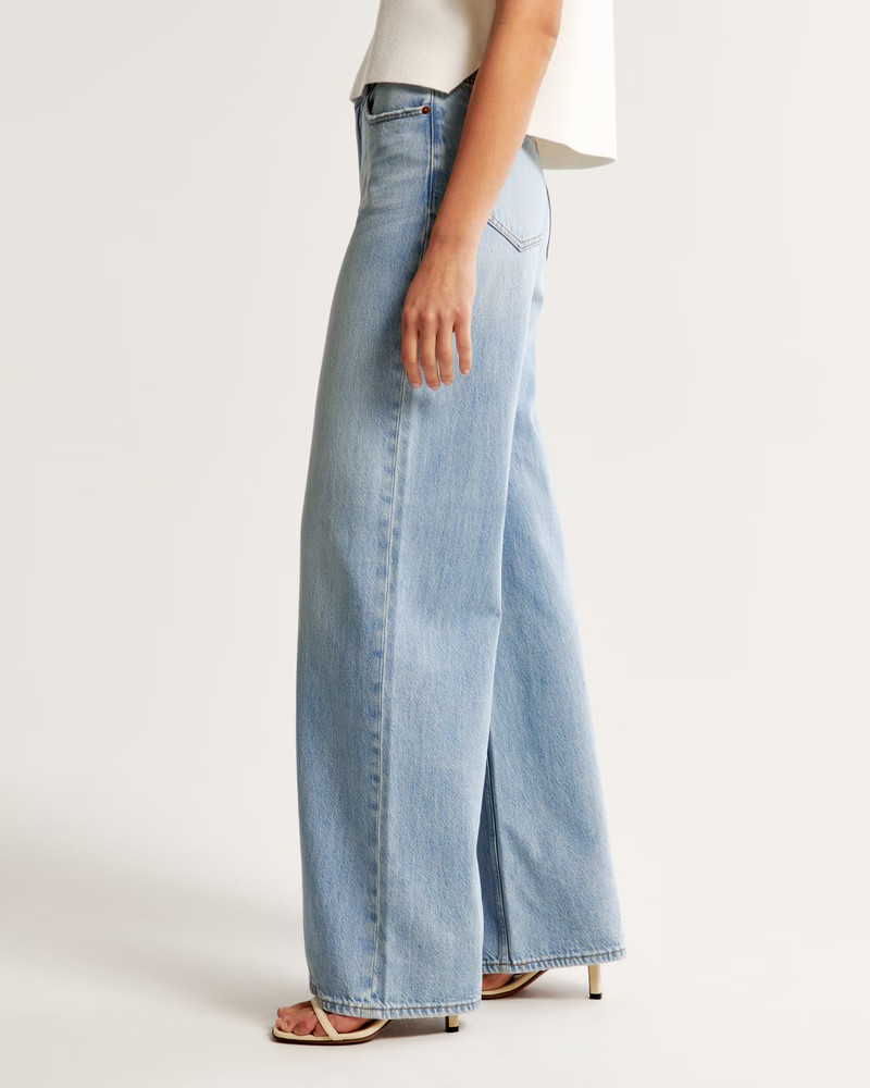High Rise Wide Leg Jean | Abercrombie & Fitch (US)