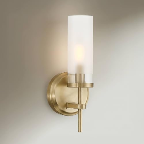 Possini Euro Design Possini Euro Domenico 12 1/2" High Satin Brass Wall Sconce | Amazon (US)