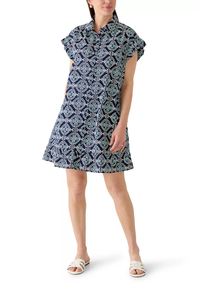 Women's Flutter Sleeve Print Mini Dress | Belk