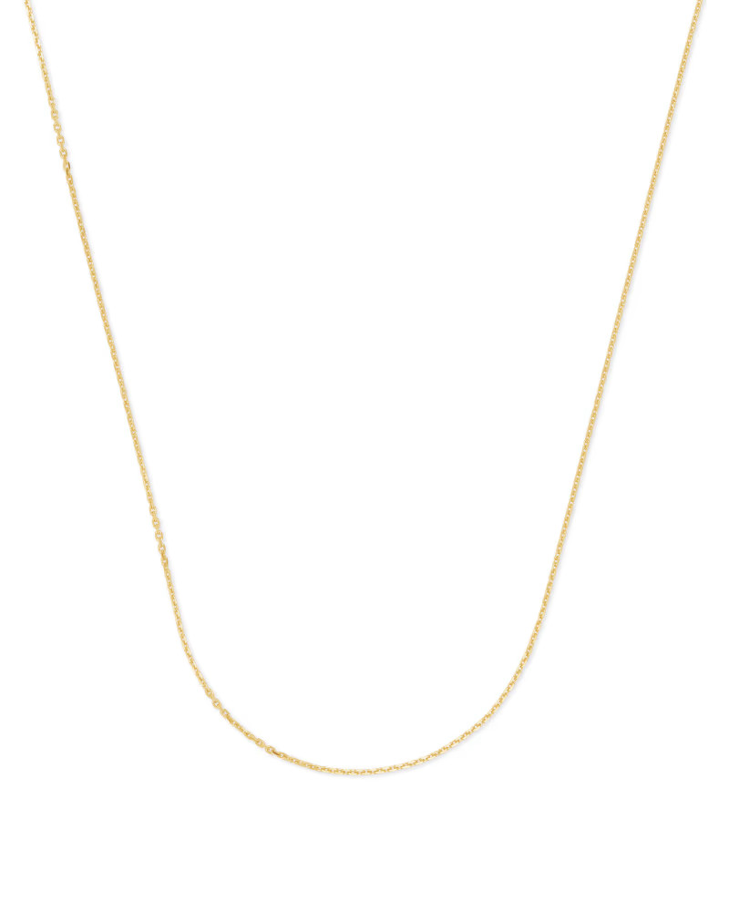 18 Inch Thin Chain Necklace in 18k Gold Vermeil | Kendra Scott