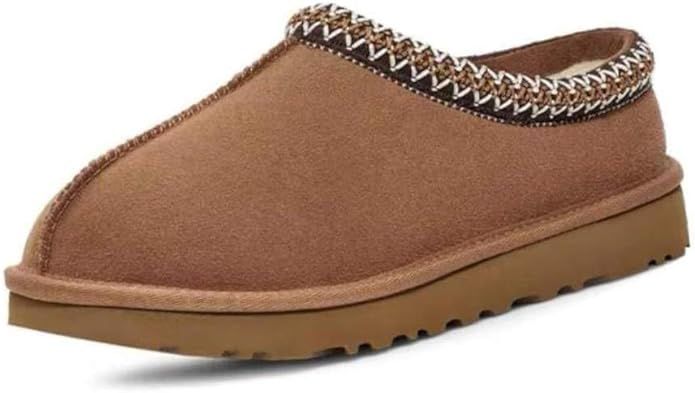 Women's Slipper Mini Boots For Women Tasman Slippers Suede Leather Indoor/Outdoor Comfy Fur Fleec... | Amazon (US)