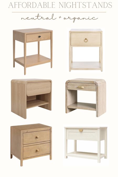 Affordable nightstands! These are all so beautiful! Minimal and organic! 

#LTKSeasonal #LTKSaleAlert #LTKHome