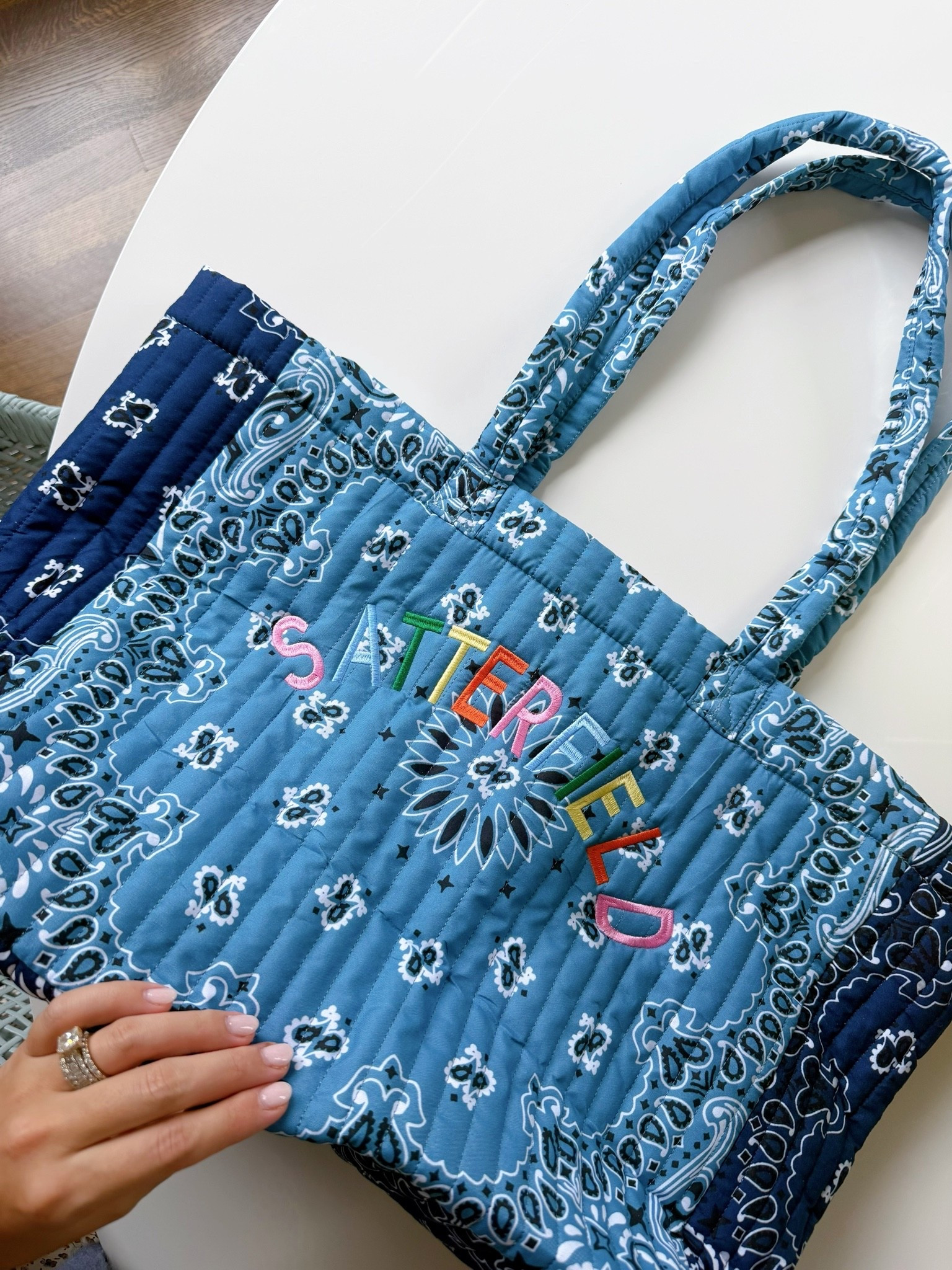 The personalized bandana bag IRL! Will make for a great gift!

#LTKSeasonal