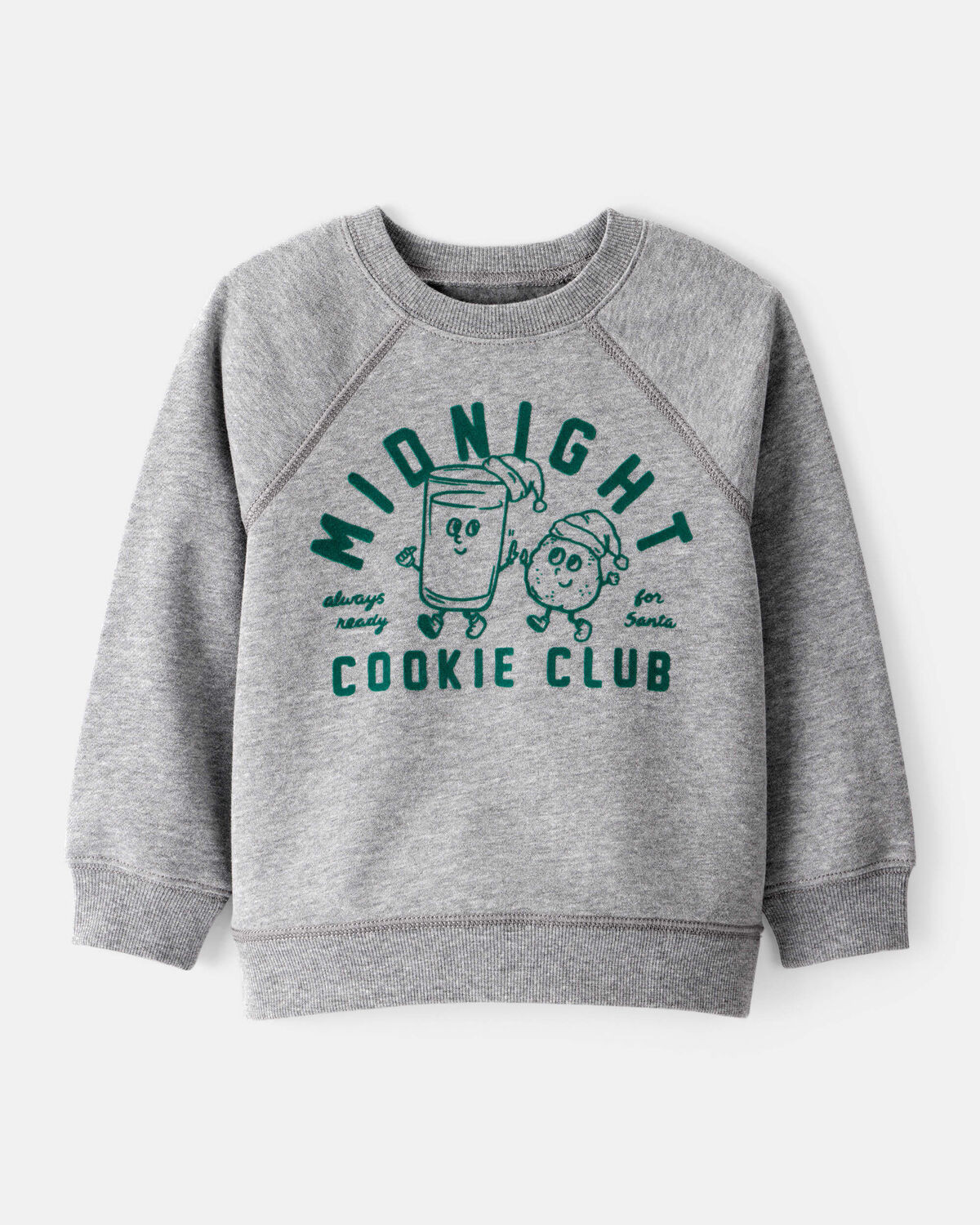 Toddler Boy DayDream Fleece Midnight Cookie Club Long-Sleeve Pullover Sweatshirt - Grey | Carter's Inc