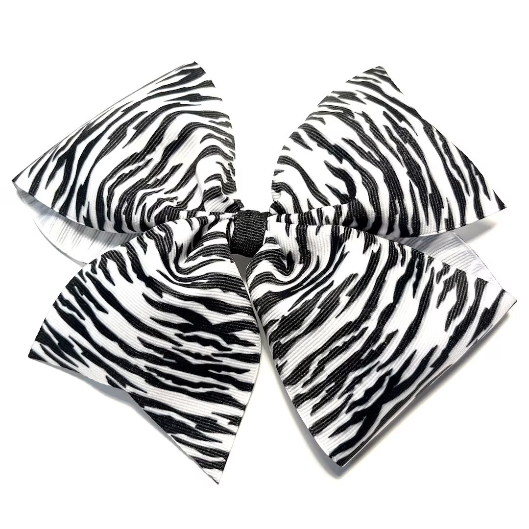 Zebra Big Hair Bow - Etsy | Etsy (US)