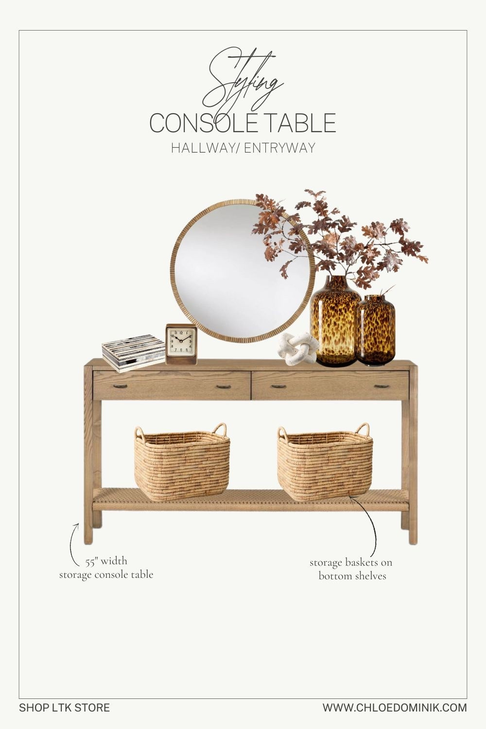 How To Decorate A Console Table - Console Styling for Hallway/ Entryway

#LTKHome