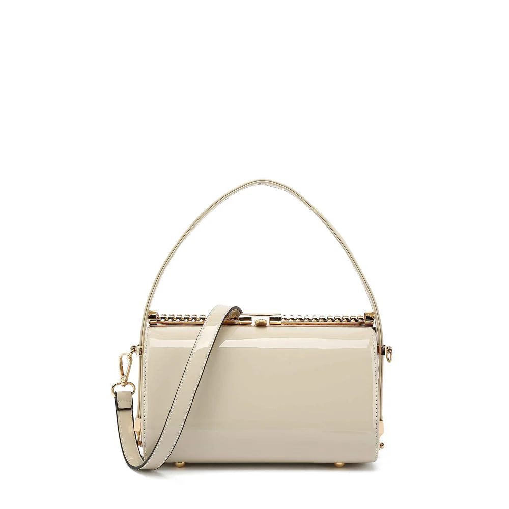 Metal Frame Patent Top Handle | Charming Charlie