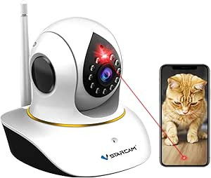 Pet Camera, VStarcam Cat Camera with Laser Wireless Dog Camera 1080P Cat Toys, Night Vision Sound... | Amazon (US)