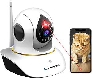 Pet Camera, VStarcam Cat Camera with Laser Wireless Dog Camera 1080P Cat Toys, Night Vision Sound... | Amazon (US)