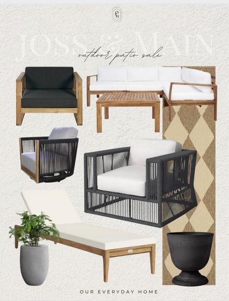 Joss & Main outdoor patio sale alert - up to 40% off. 

Patio refresh, outdoor furniture, planters, faux topiaries, home decor, our everyday home, Area rug, home, console, wall art, swivel chair, side table, sconces, coffee table, coffee table decor, bedroom, dining room, kitchen, light fixture, amazon, Walmart, neutral decor, budget friendly, affordable home decor, home office, tv stand, sectional sofa, dining table, dining room

#LTKSeasonal #LTKhome #LTKsalealert